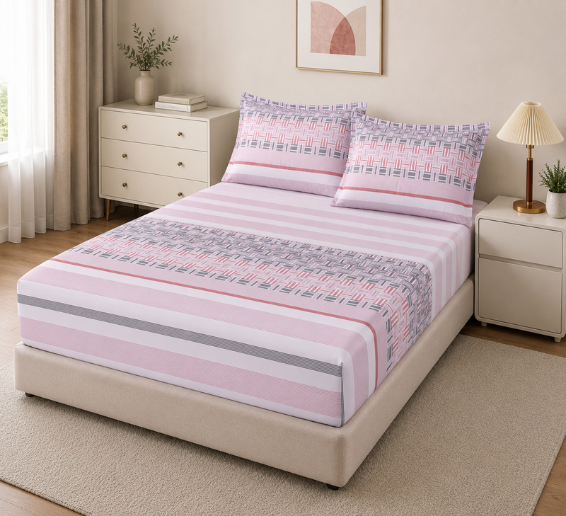 Modern House – 2PCS Bed Sheet Set Fleurie 2 Places-5