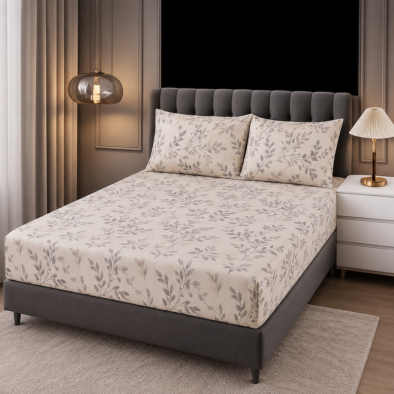 Modern House – 2PCS Bed Sheet Set Fleurie 2 Places-2