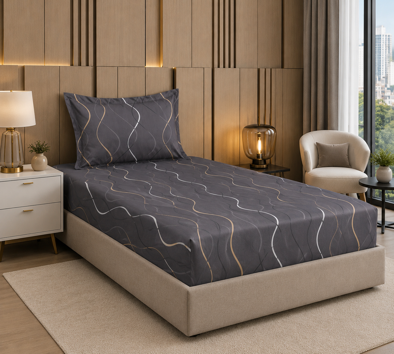 Modern House – 2PCS Bed Sheet Set Fleurie-2