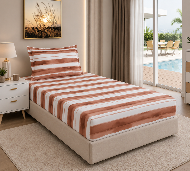 Modern House – 2PCS Bed Sheet Set Fleurie-5