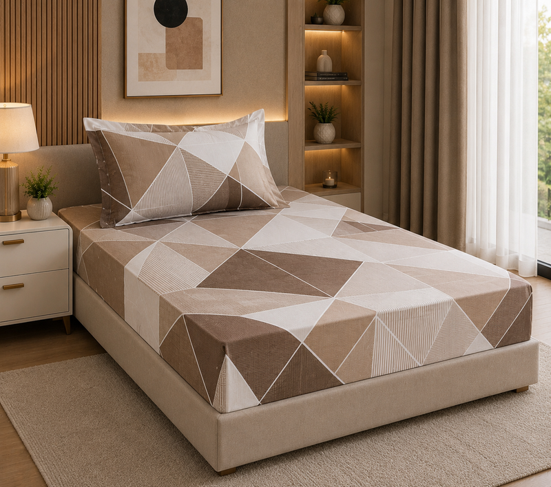 Modern House – 2PCS Bed Sheet Set Fleurie-1