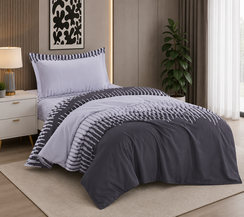 Ensemble Housse de Couette Moderne 3PCS-4