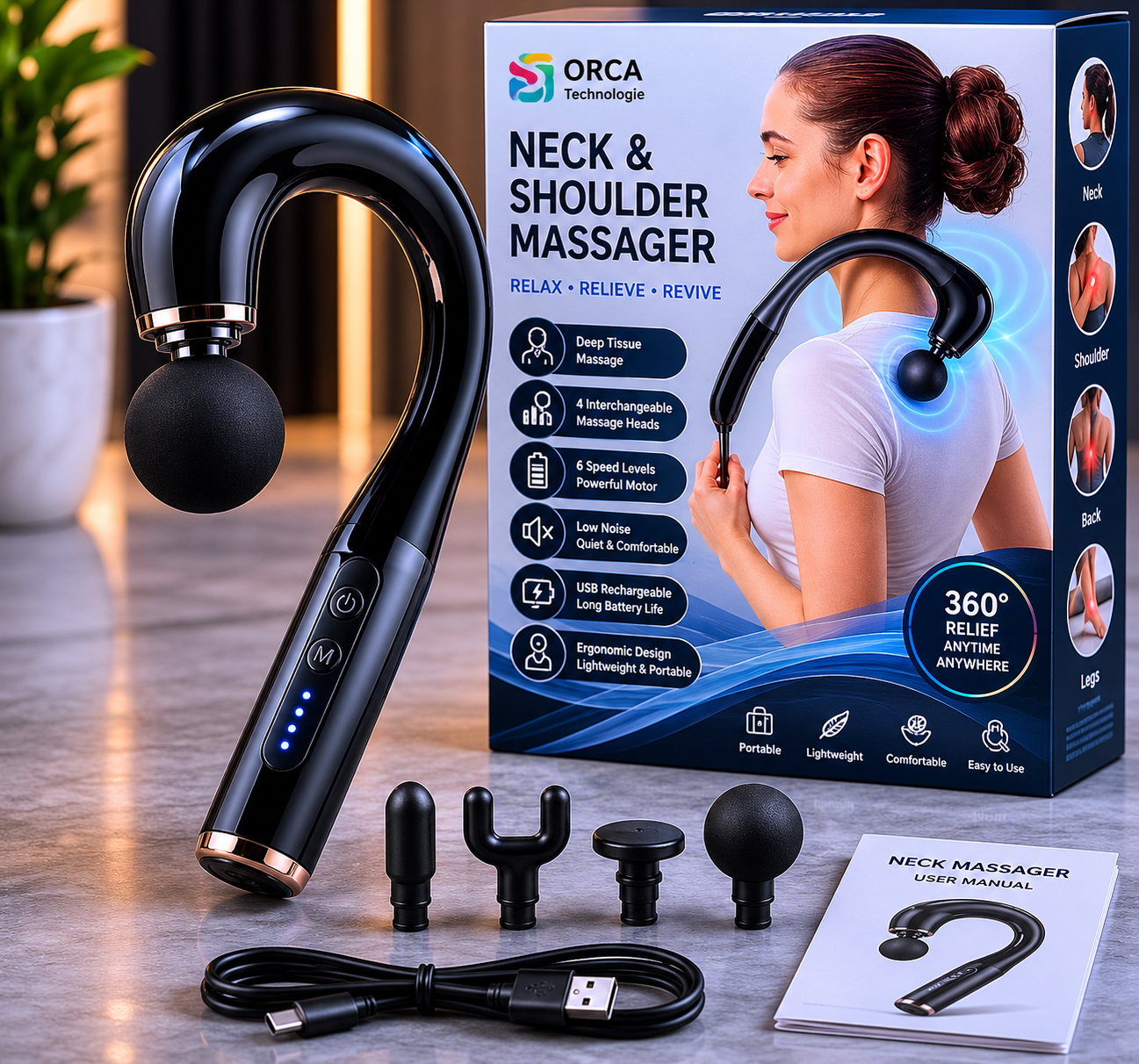 Neck & Shoulder Massager ORCA-1