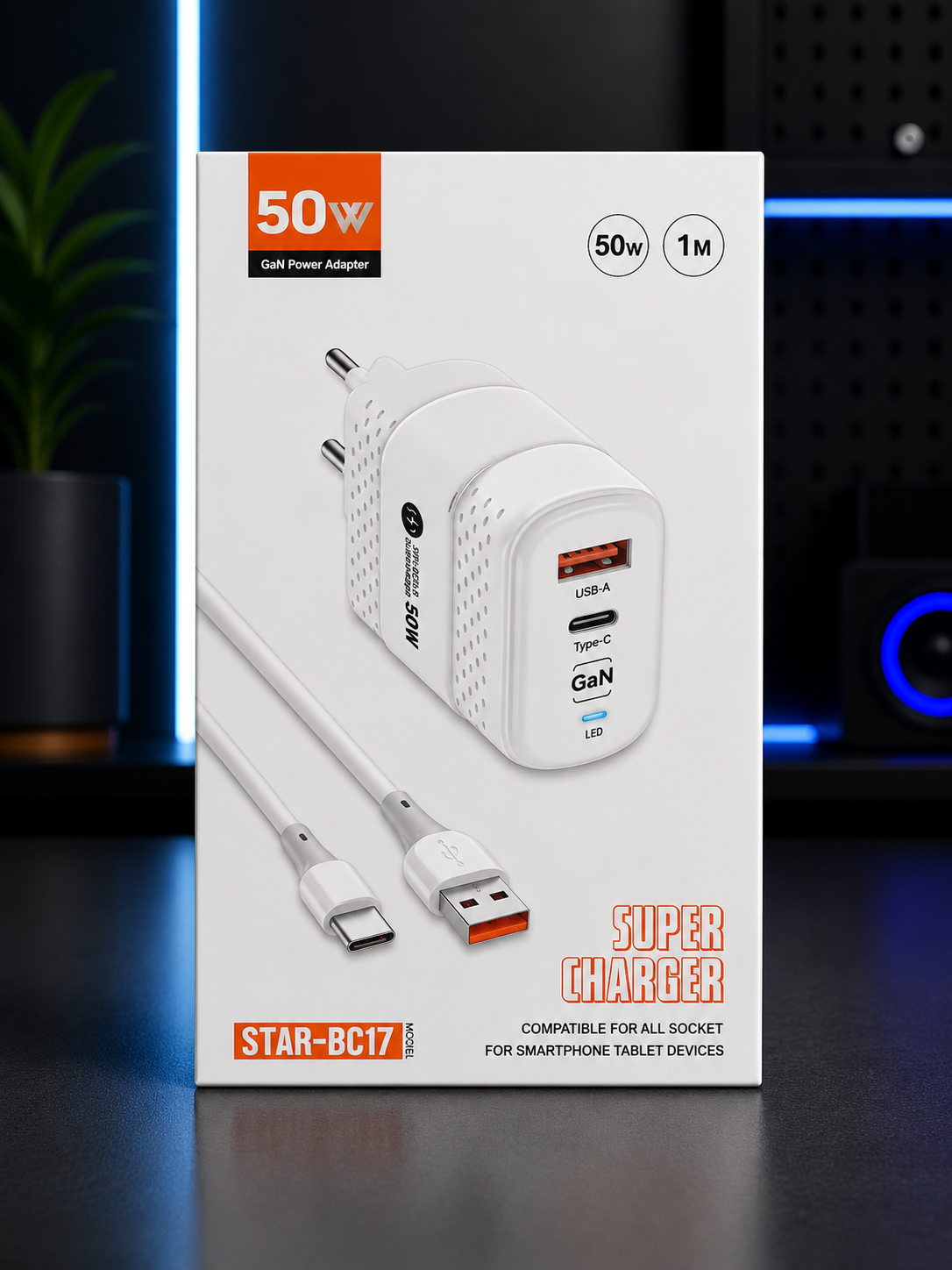 Chargeur Rapide GaN 50W