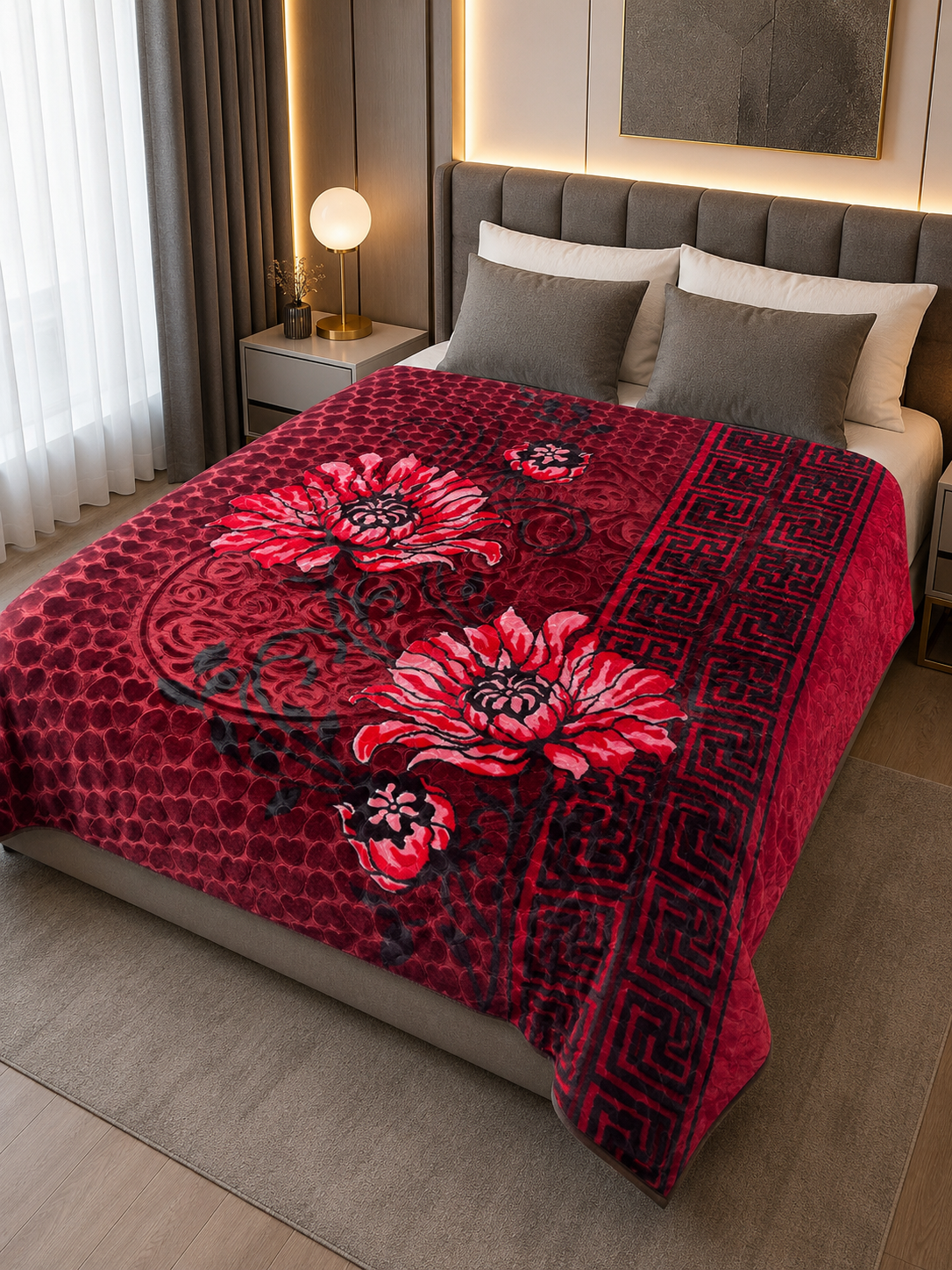 Couverture Prestige 2 Place - Fleuri 13kg-2