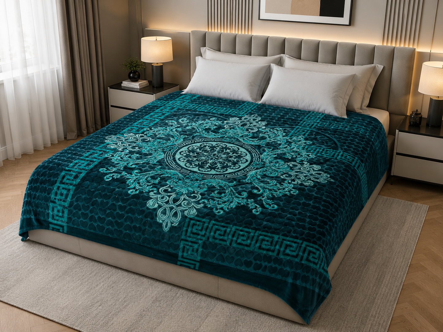 Couverture Prestige 2 Place - Fleuri 13kg-1