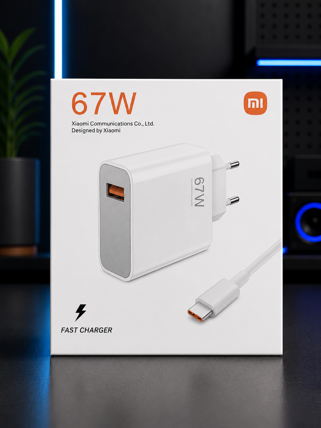 Chargeur Xiaomi 67W avec câble Type-C-1