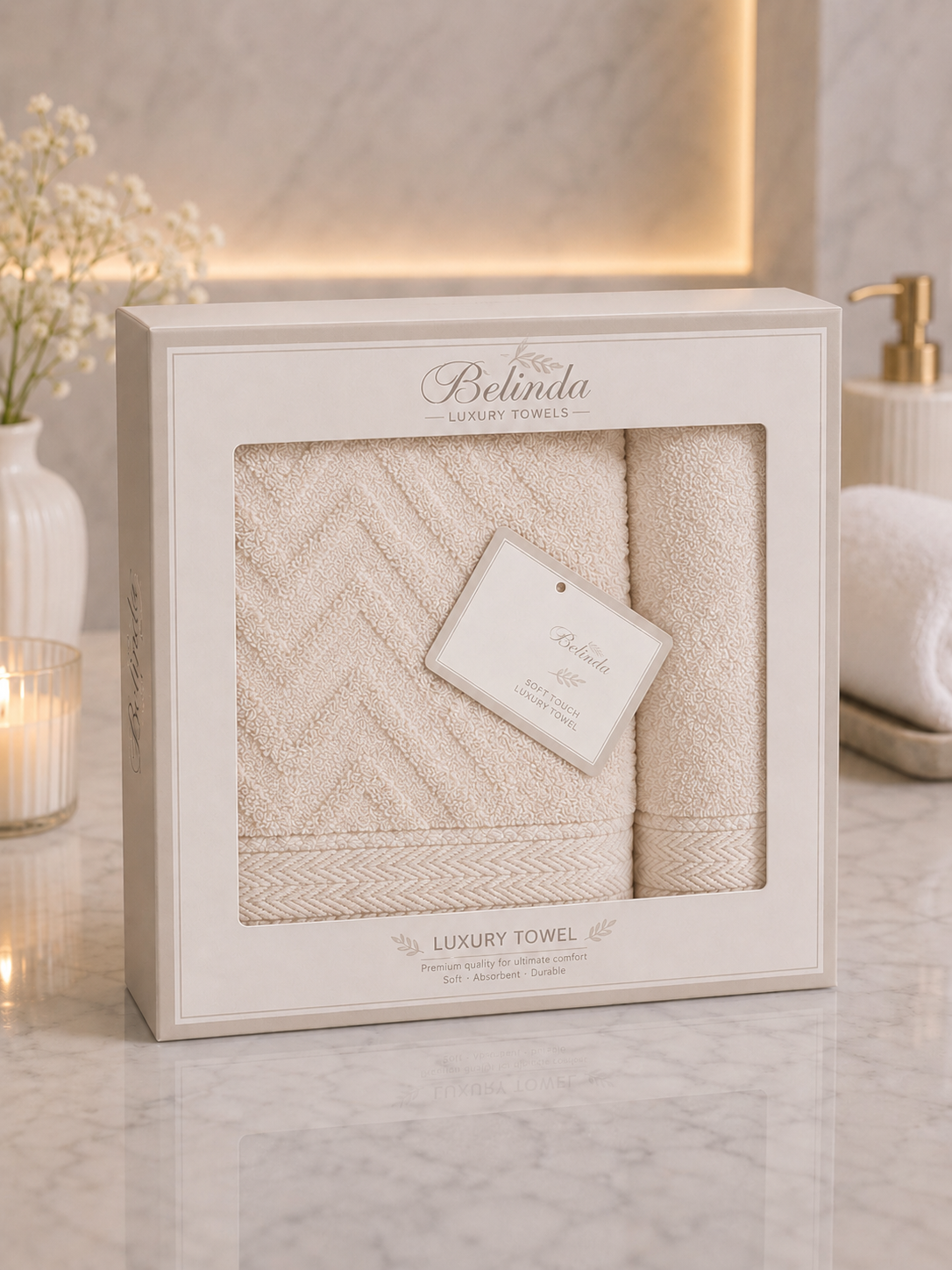 Ensemble Serviettes Belinda Luxury 🤍-1