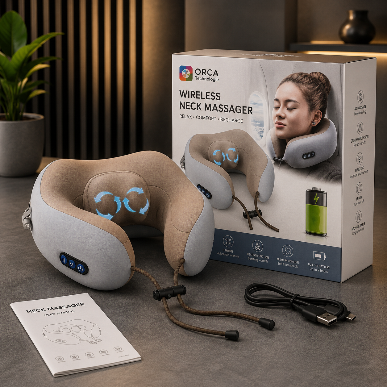 Wireless Neck Massager ORCA-1