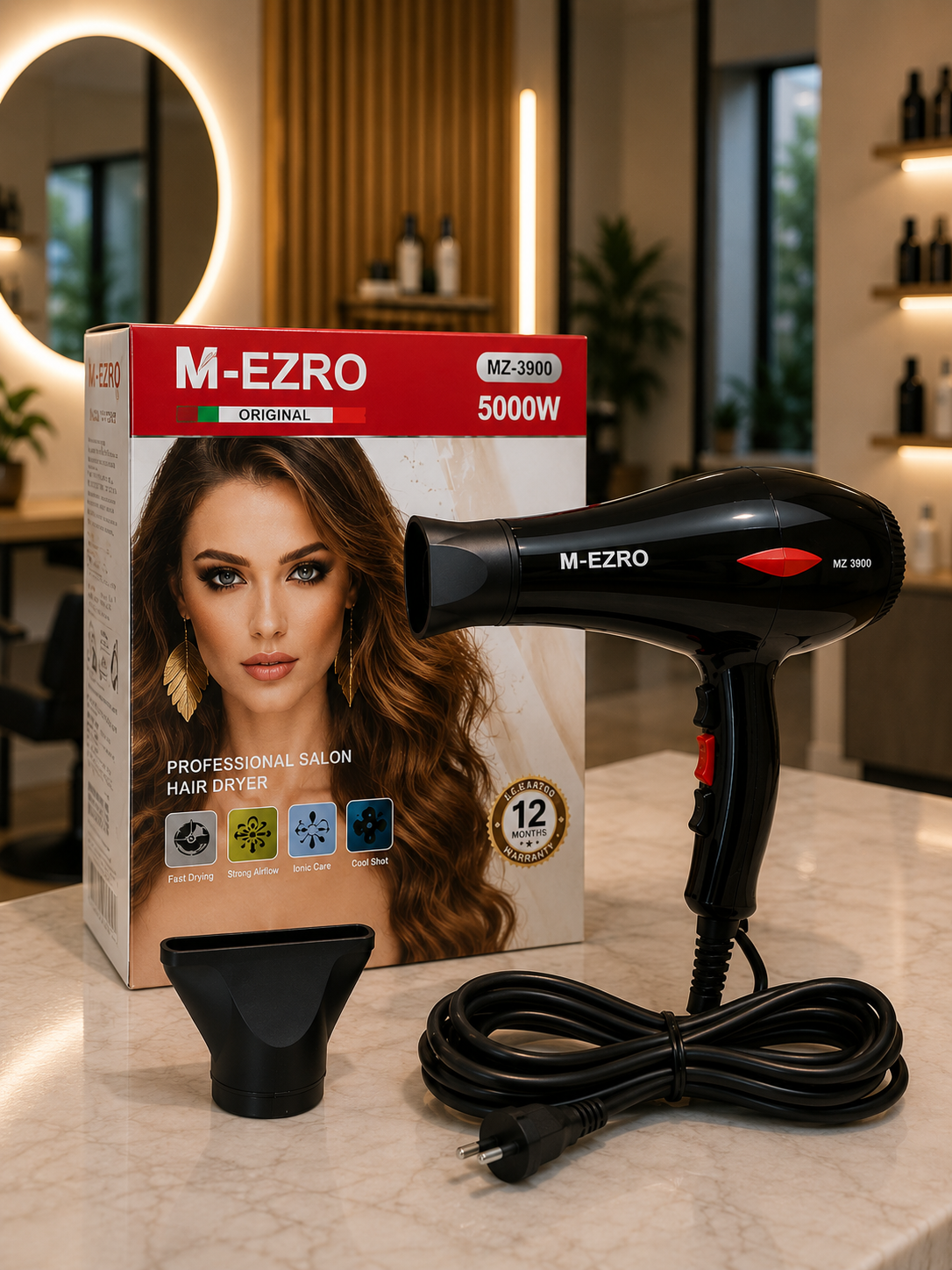 Sèche-Cheveux Professionnel M-EZRO 5000W-1