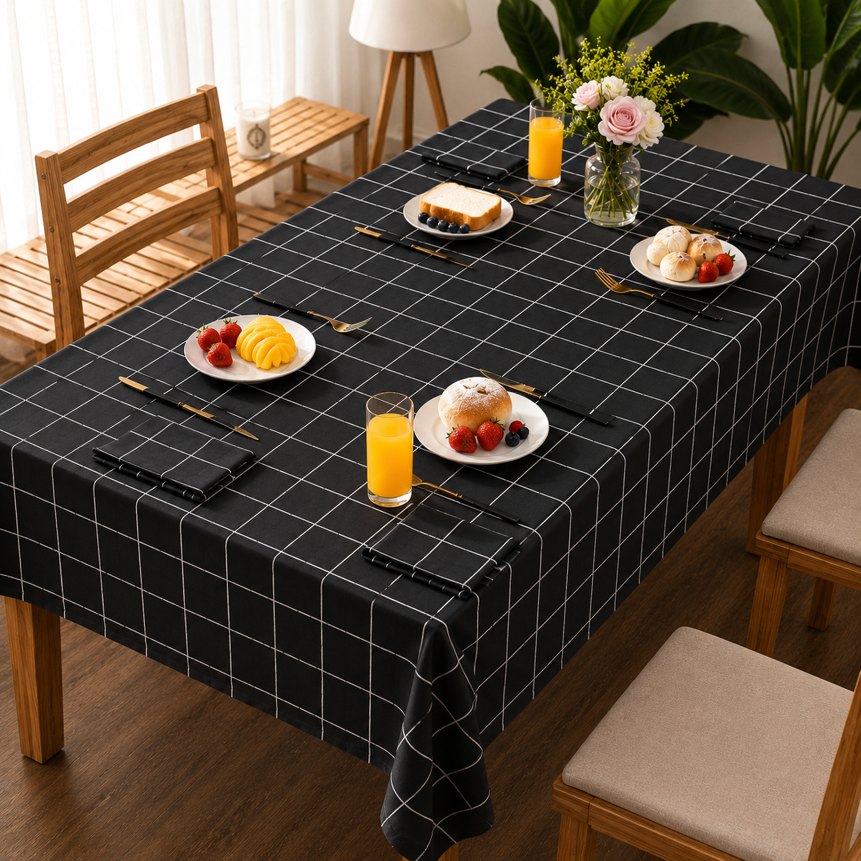 Nappe de table moderne et élégante 5 pièces-4