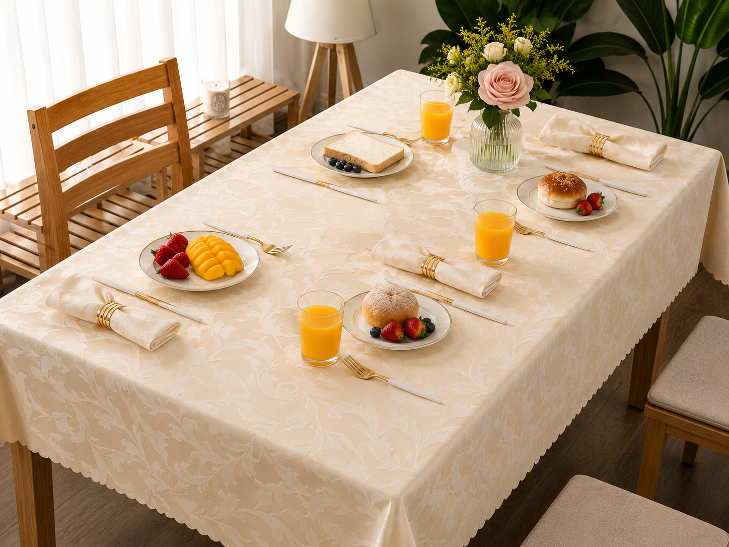 Nappe de table luxury 5 PCS