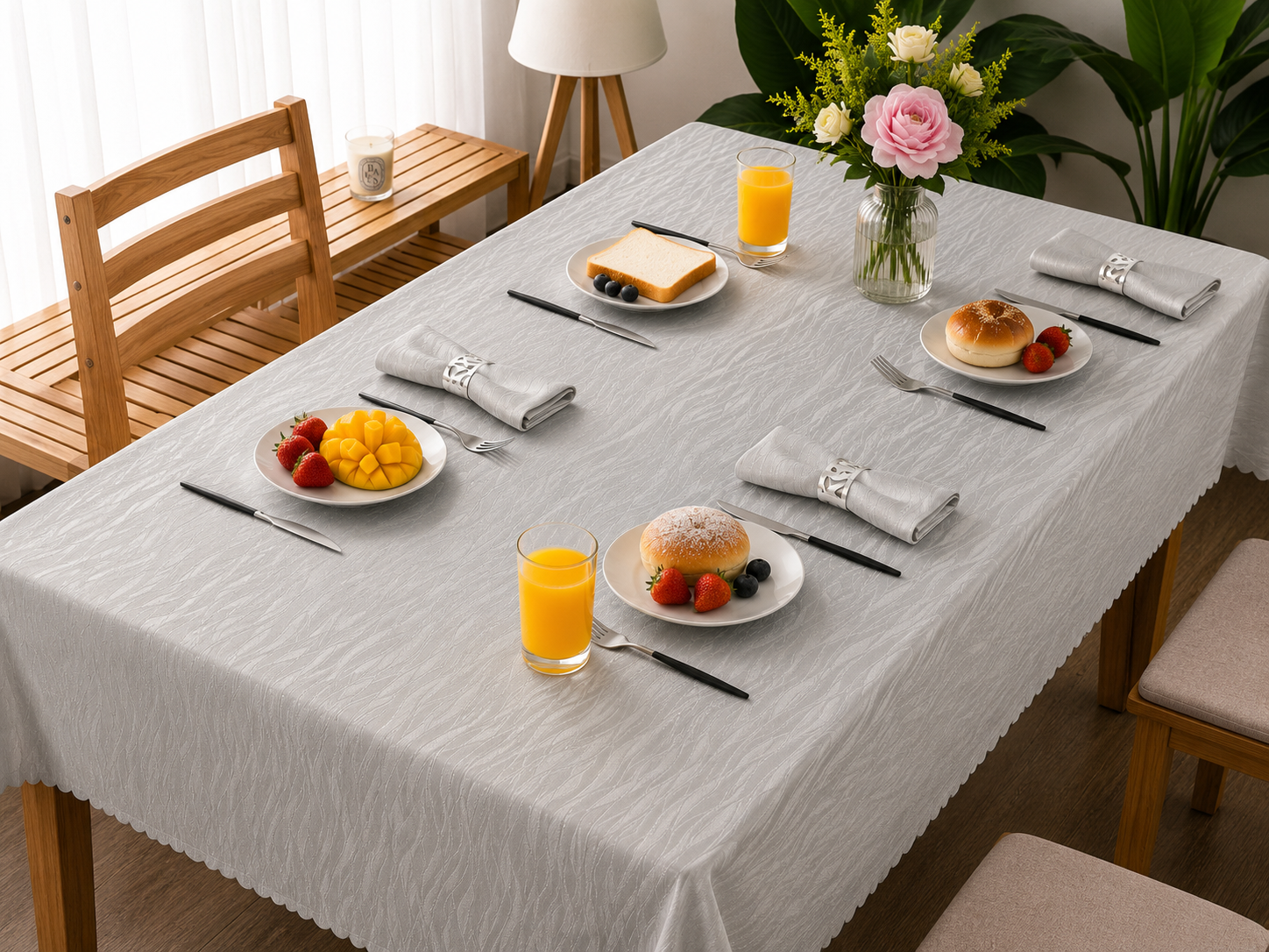Nappe de table luxury 5 PCS-1