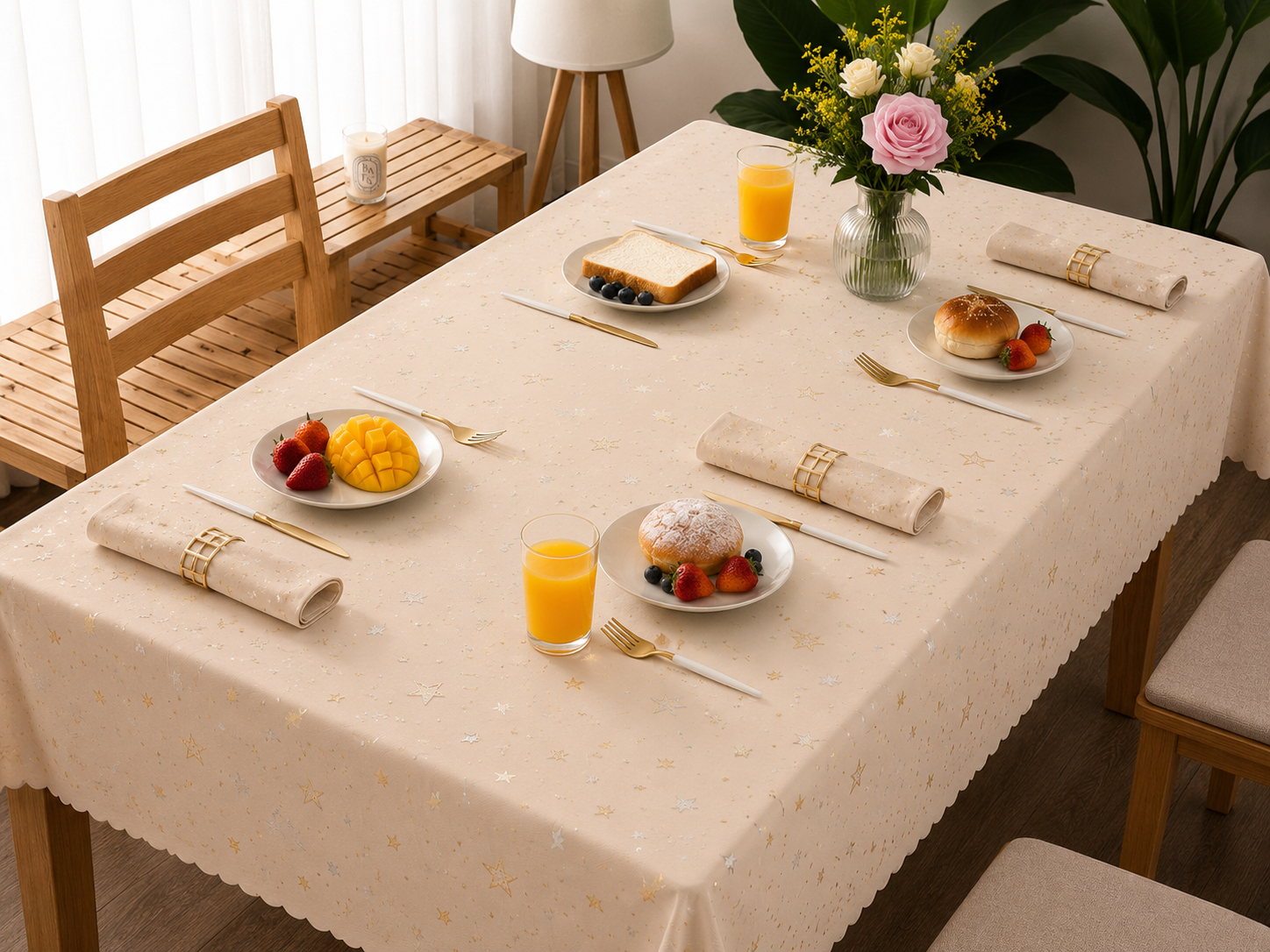 Nappe de table luxury 5 PCS-3
