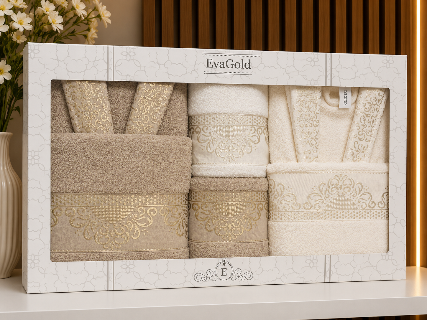 Ensemble Serviettes EvaGold-3