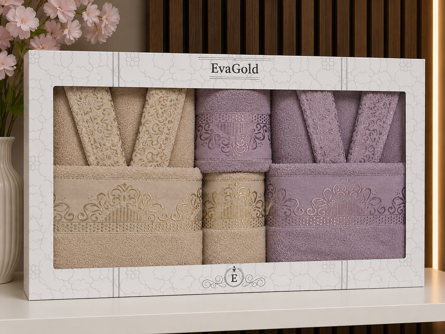 Ensemble Serviettes EvaGold-6
