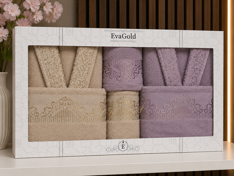 Ensemble Serviettes EvaGold-6