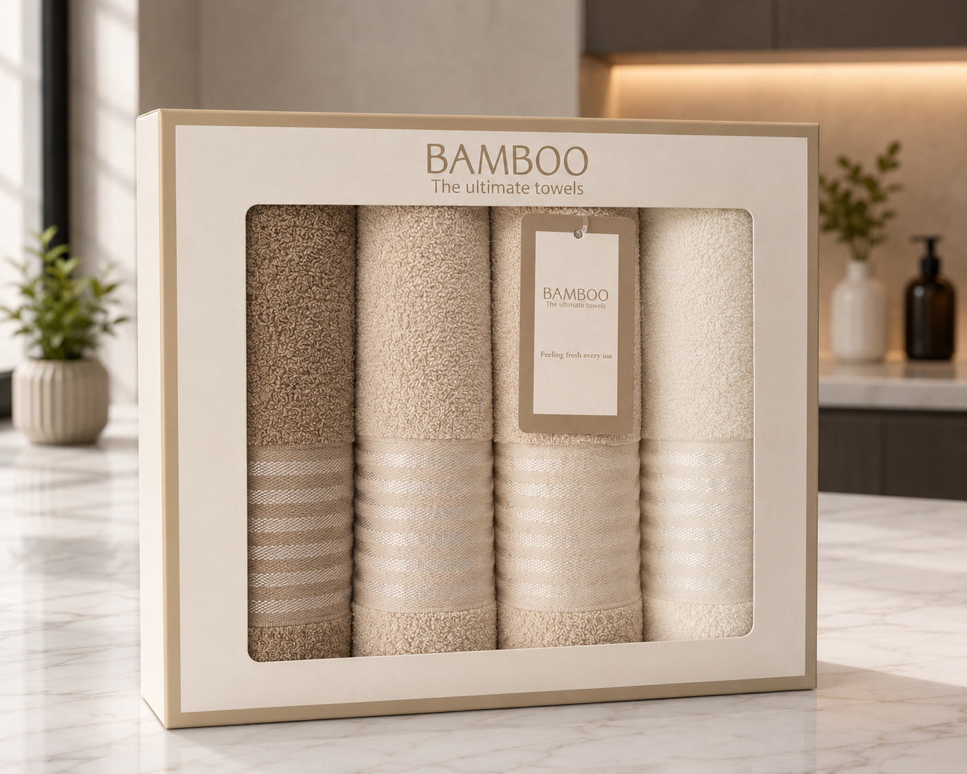 Set Serviettes Bamboo – 4 Pièces-3