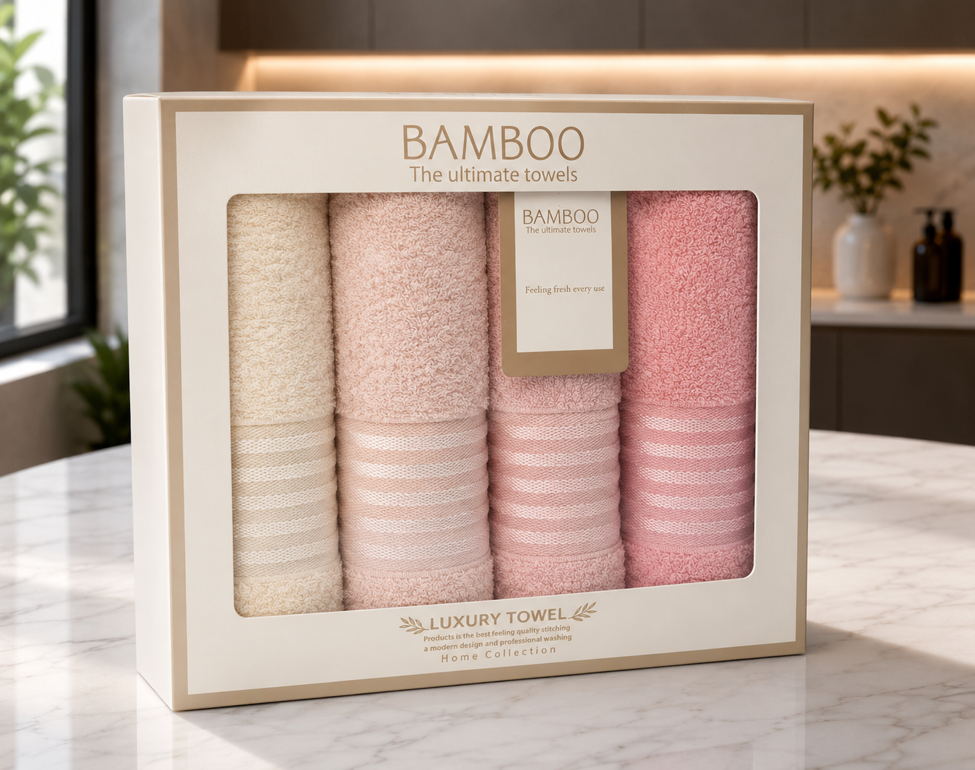 Set Serviettes Bamboo – 4 Pièces-1