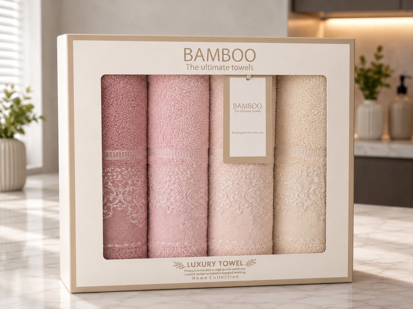 Set Serviettes Bamboo – 4 Pièces-6