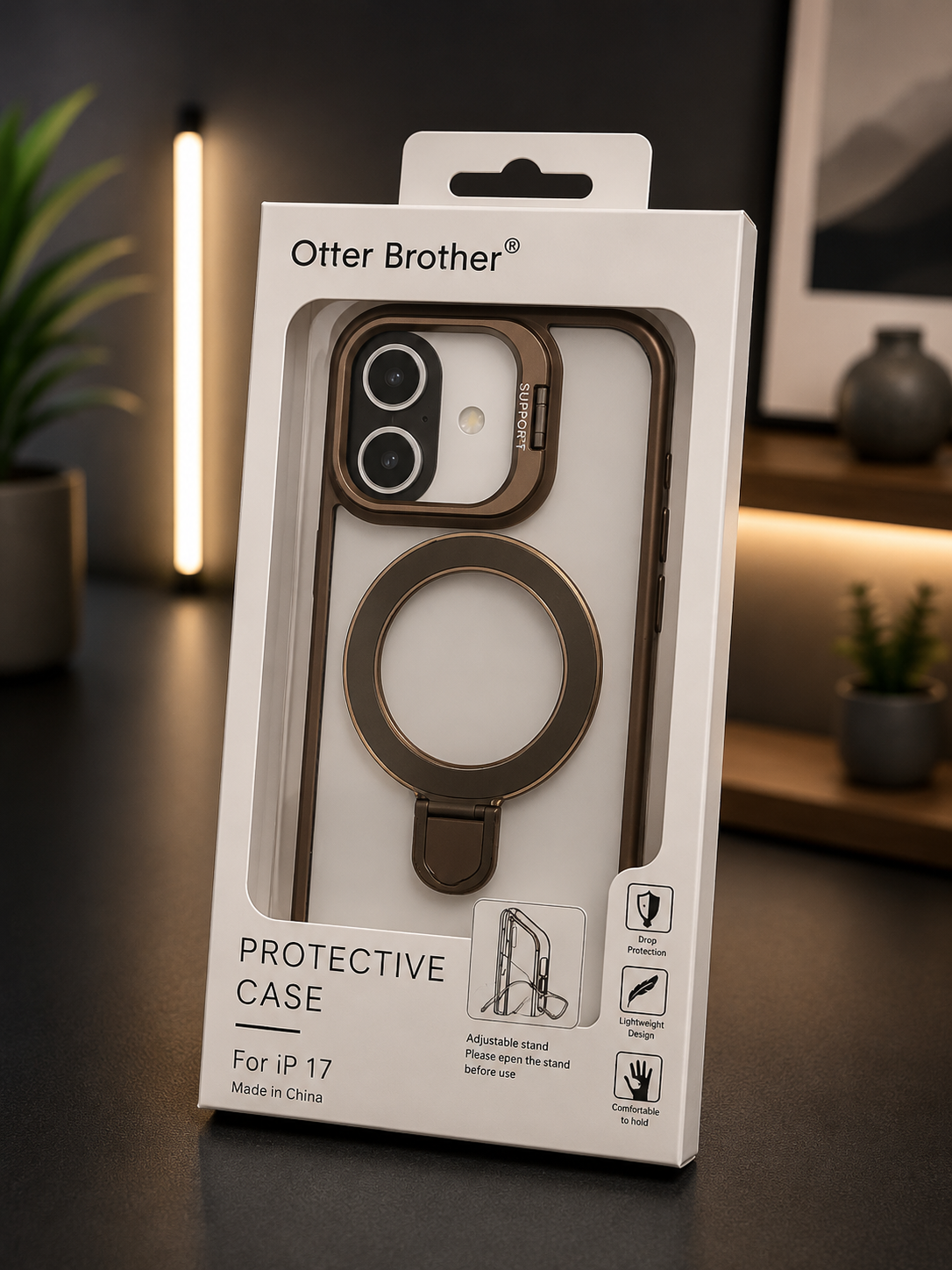Coque Protectrice avec Support Magnétique