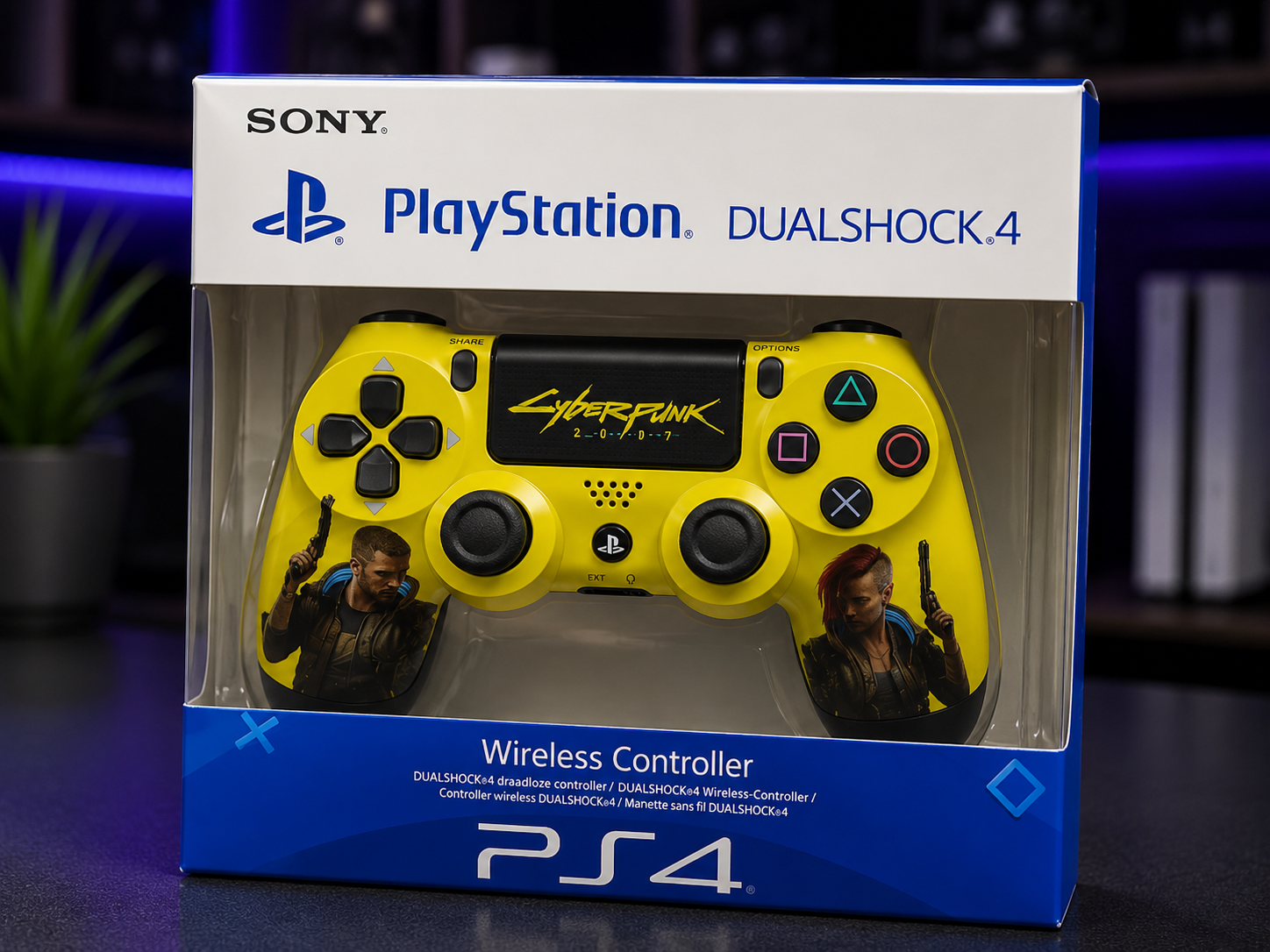 Manette Sans Fil PS4 – Édition Cyberpunk