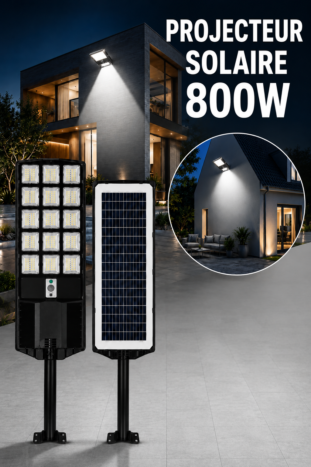 Projecteur Solaire 800W-1
