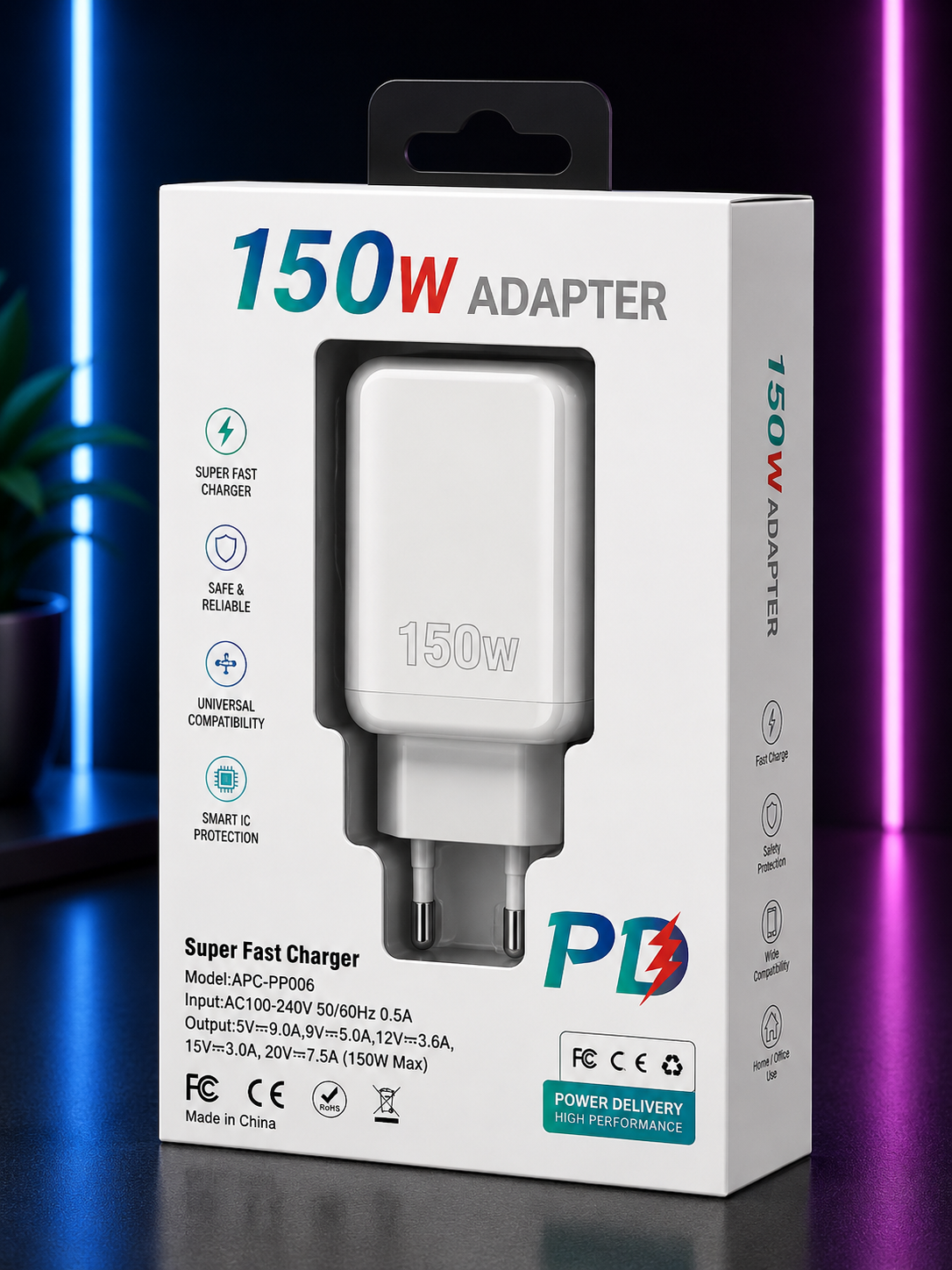 Chargeur Rapide 150W PD