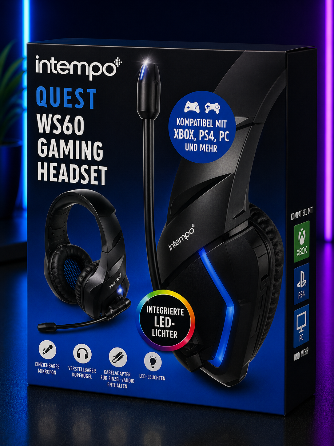 Casque Gaming Intempo Quest WS60