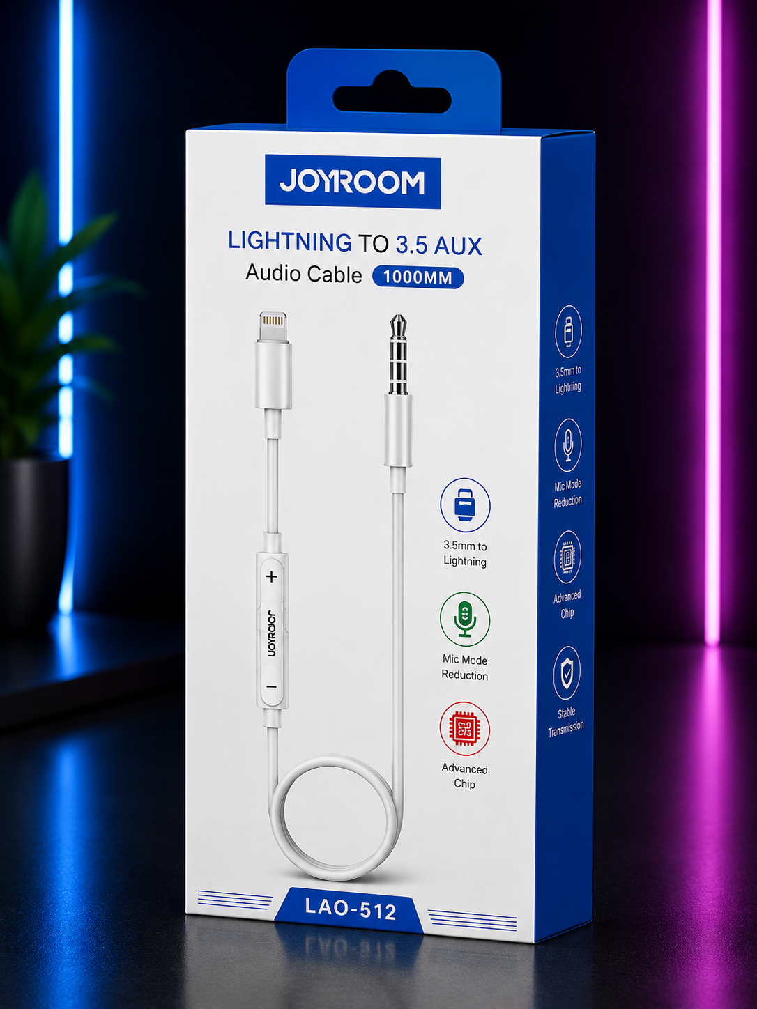 Câble Audio Lightning vers AUX 3.5 mm – JOYROOM
