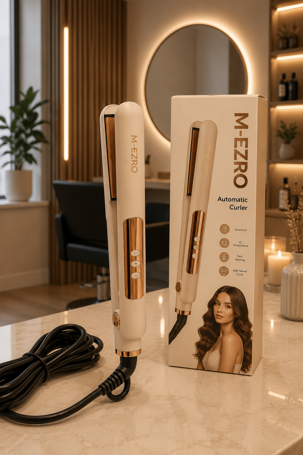 Fer à Lisser & Boucler Automatique – M.EZRO