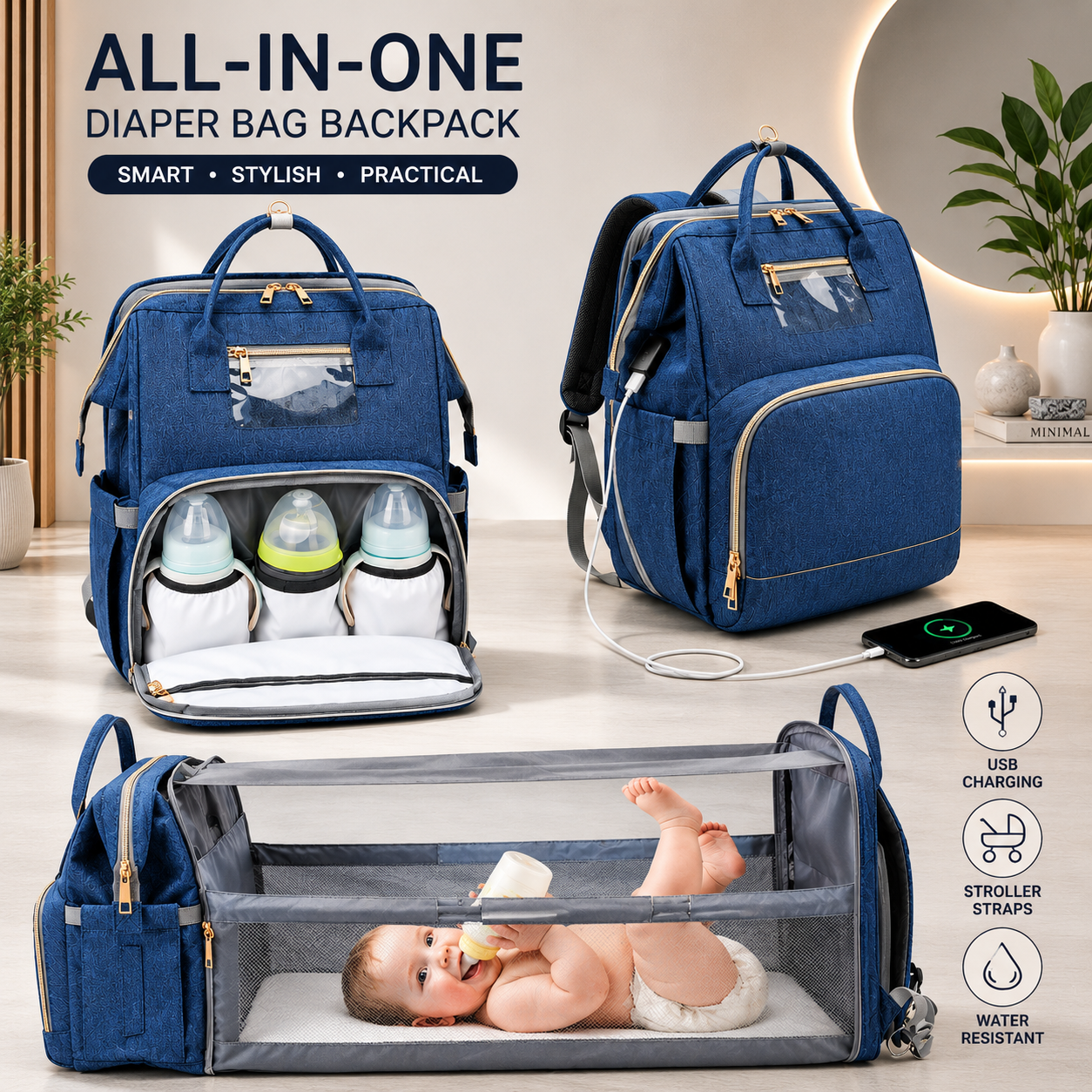 Sac à Dos Bébé All-in-One-1