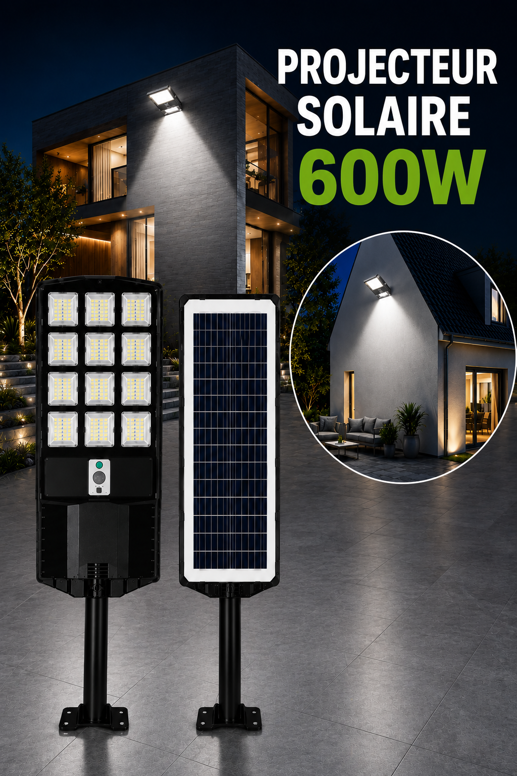 Projecteur Solaire 600W-1