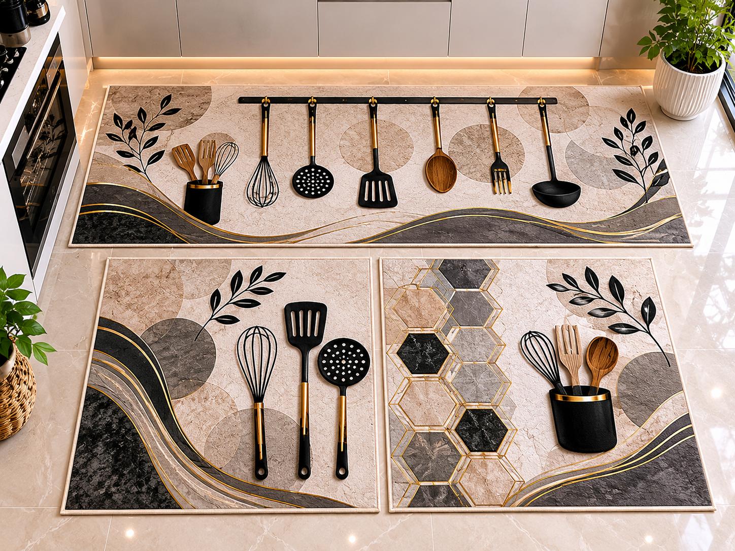Tapis Cuisine 3 PCS