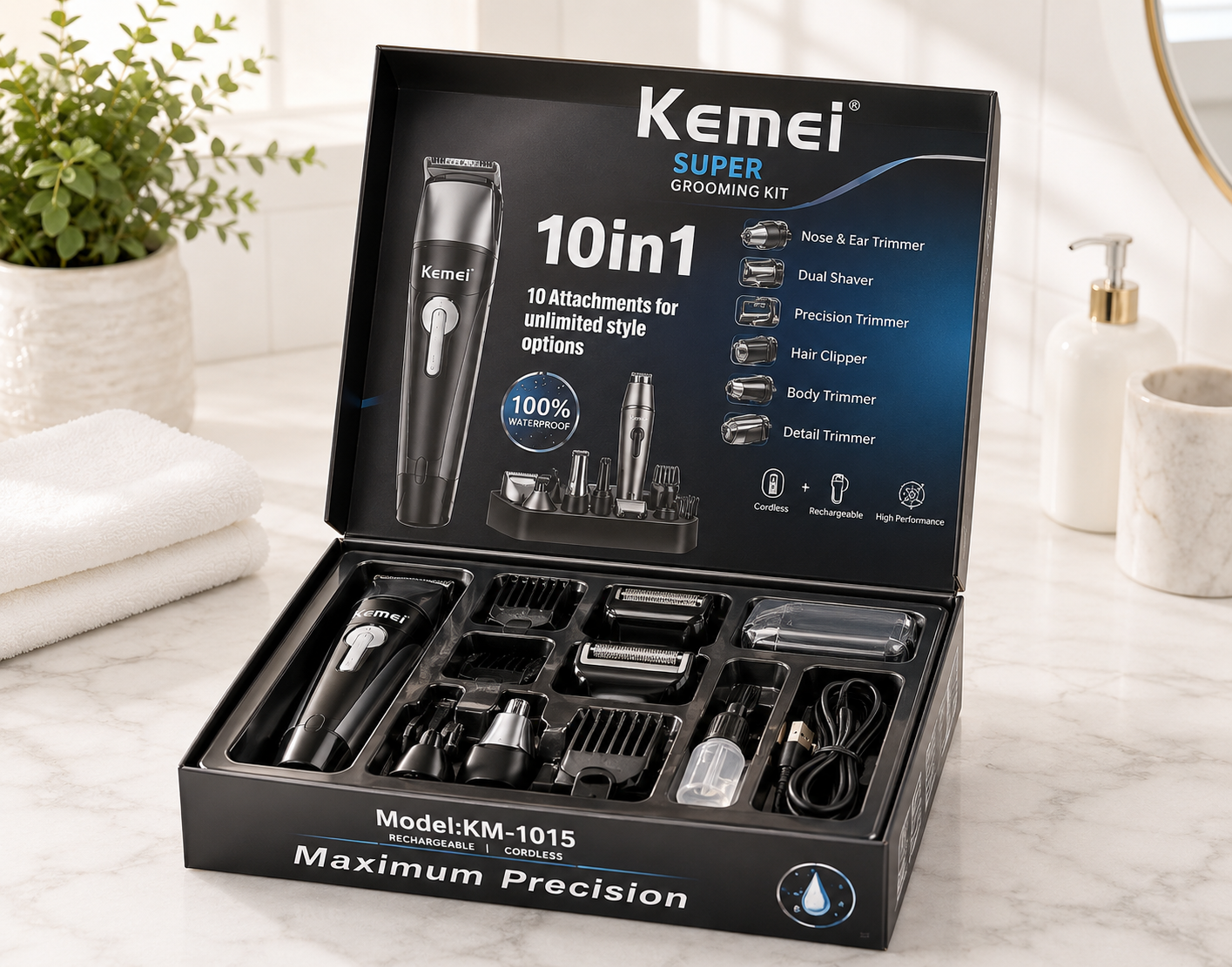 Kemei Super Grooming Kit 10 in 1-1