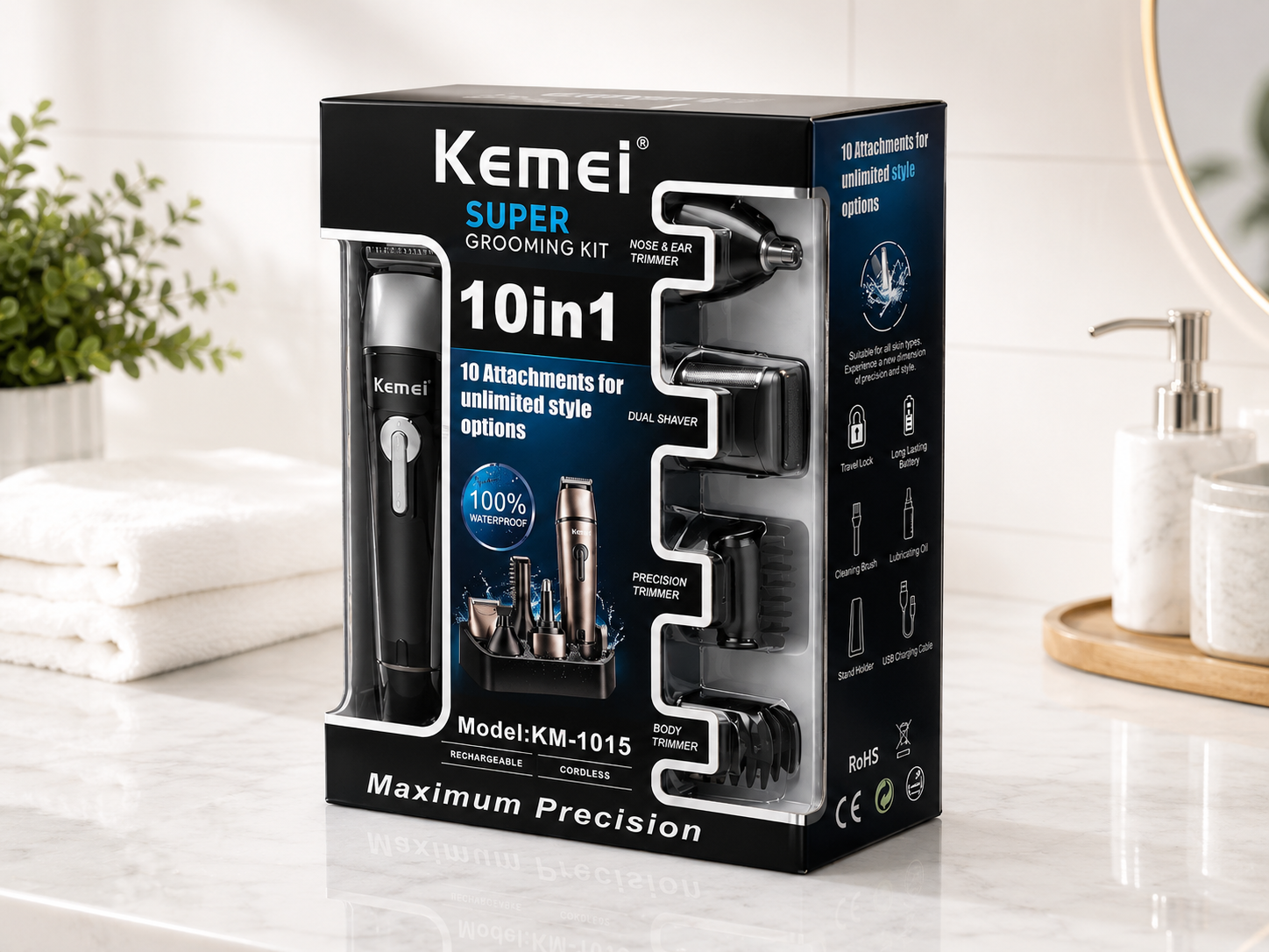 Kemei Super Grooming Kit 10 in 1-2