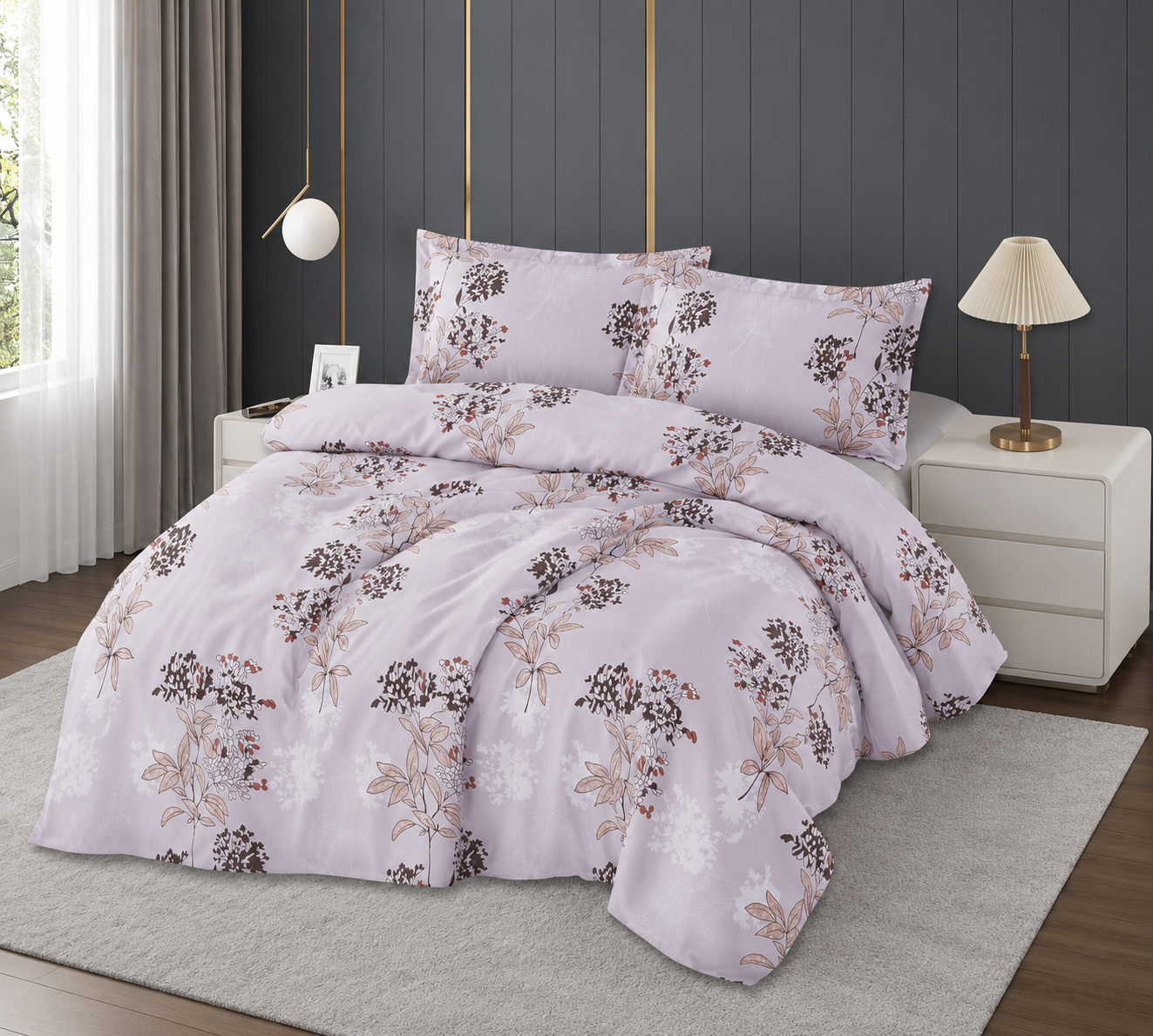Housse Model Espagne 2 places (4pcs) fleurie