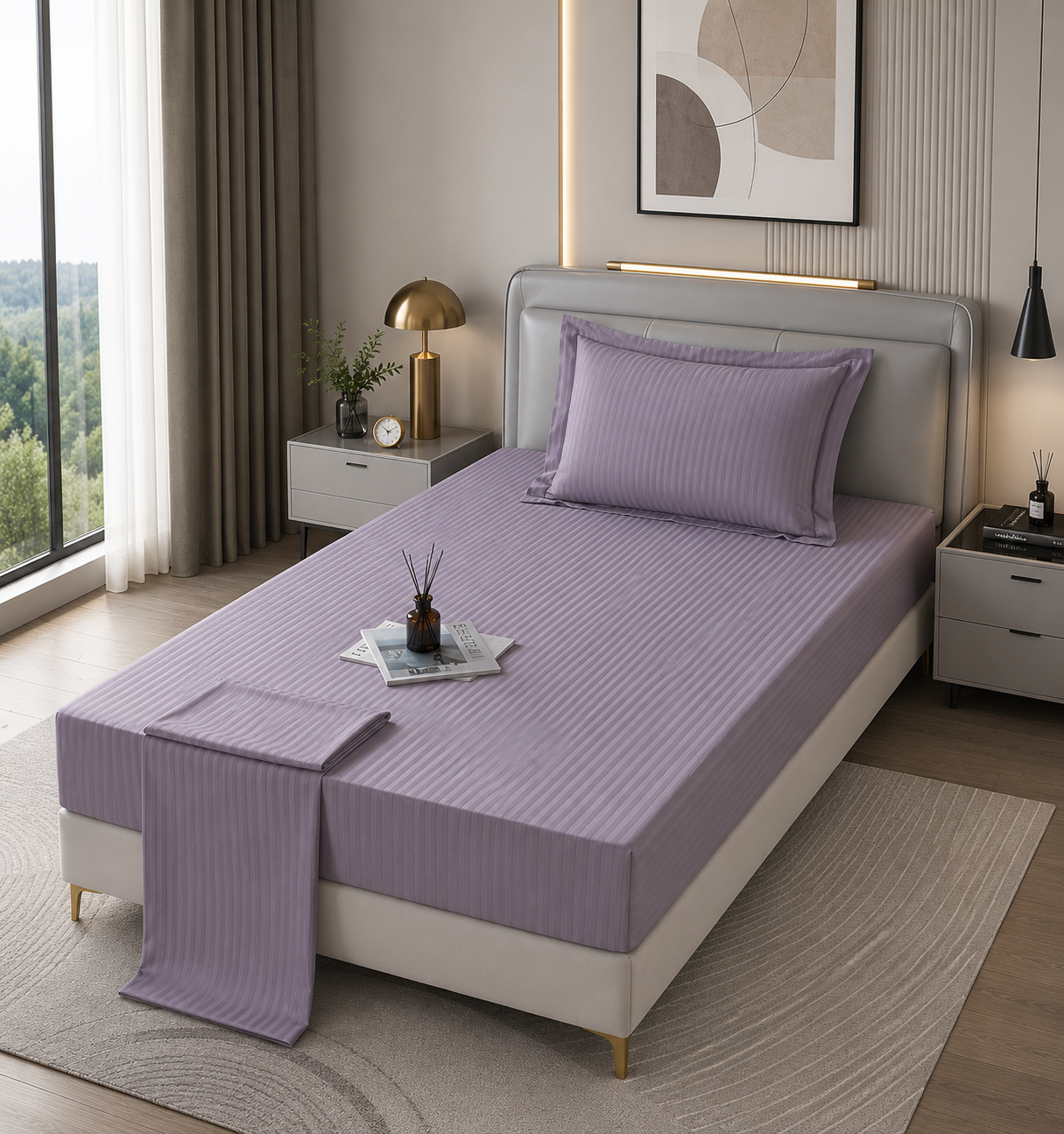 Ensemble Drap House 3PCS Bedding Set-3