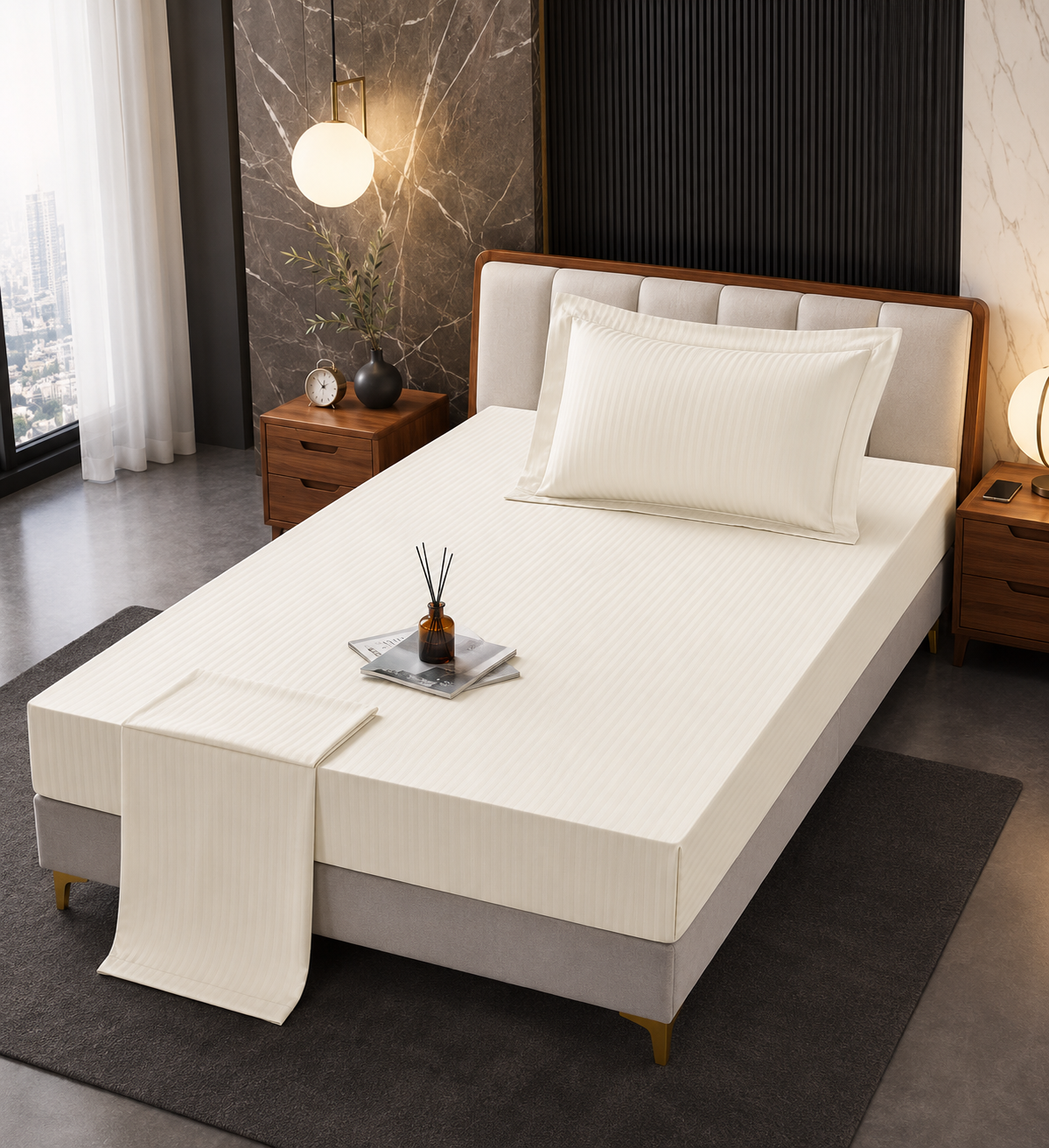 Ensemble Drap House 3PCS Bedding Set