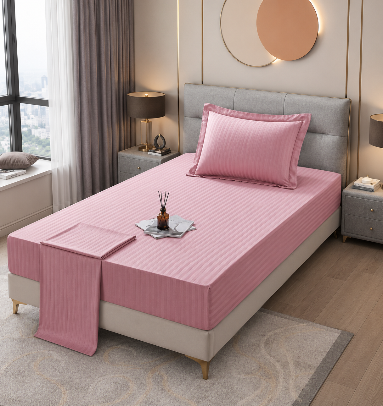 Ensemble Drap House 3PCS Bedding Set-5