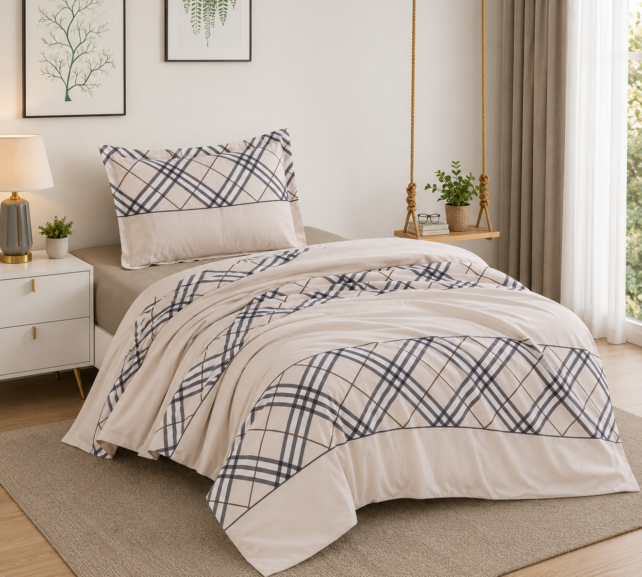 Ensemble Housse de Couette Moderne 3PCS-3