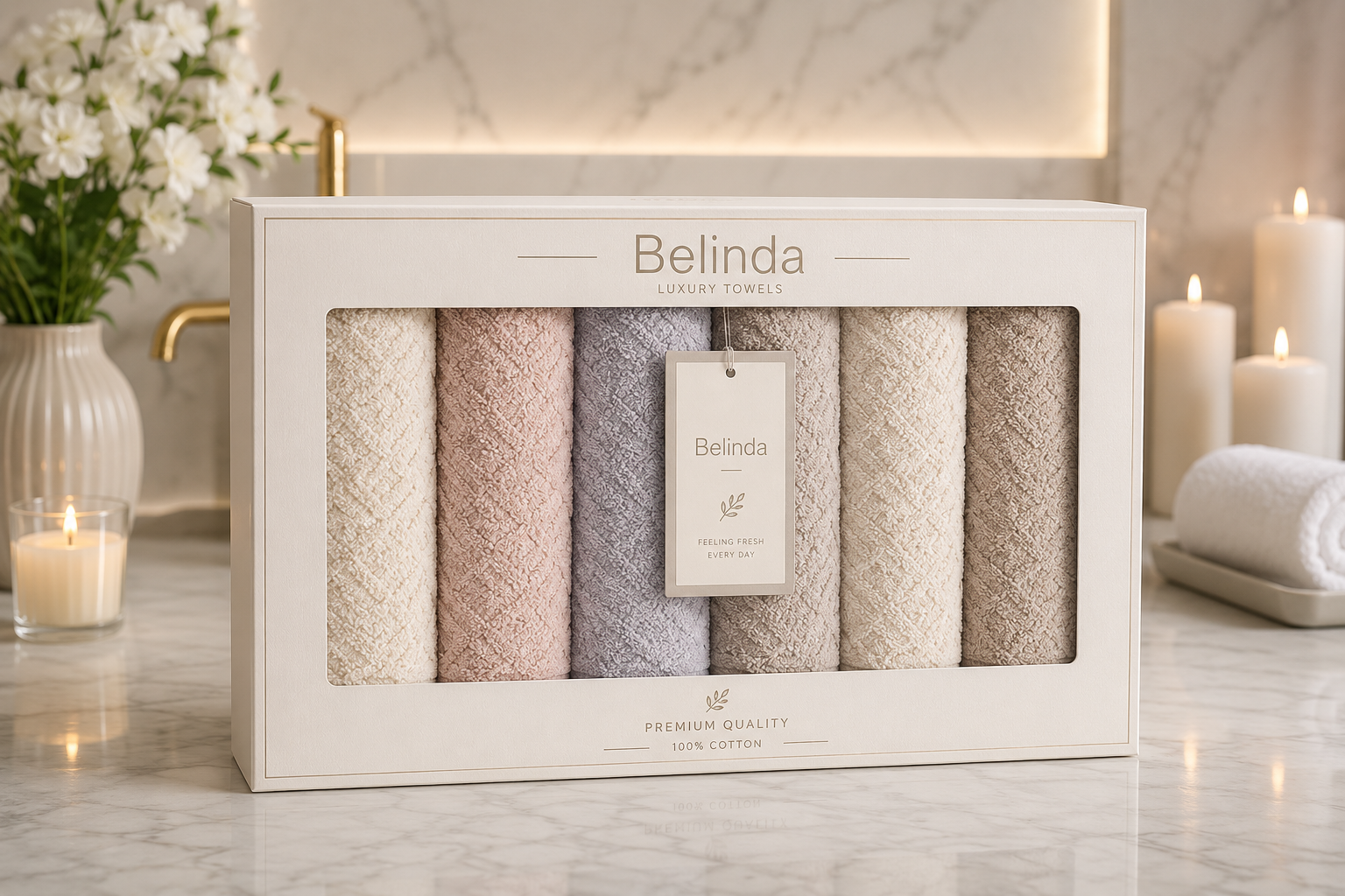 Ensemble Serviettes Belinda – Luxury Towels-1