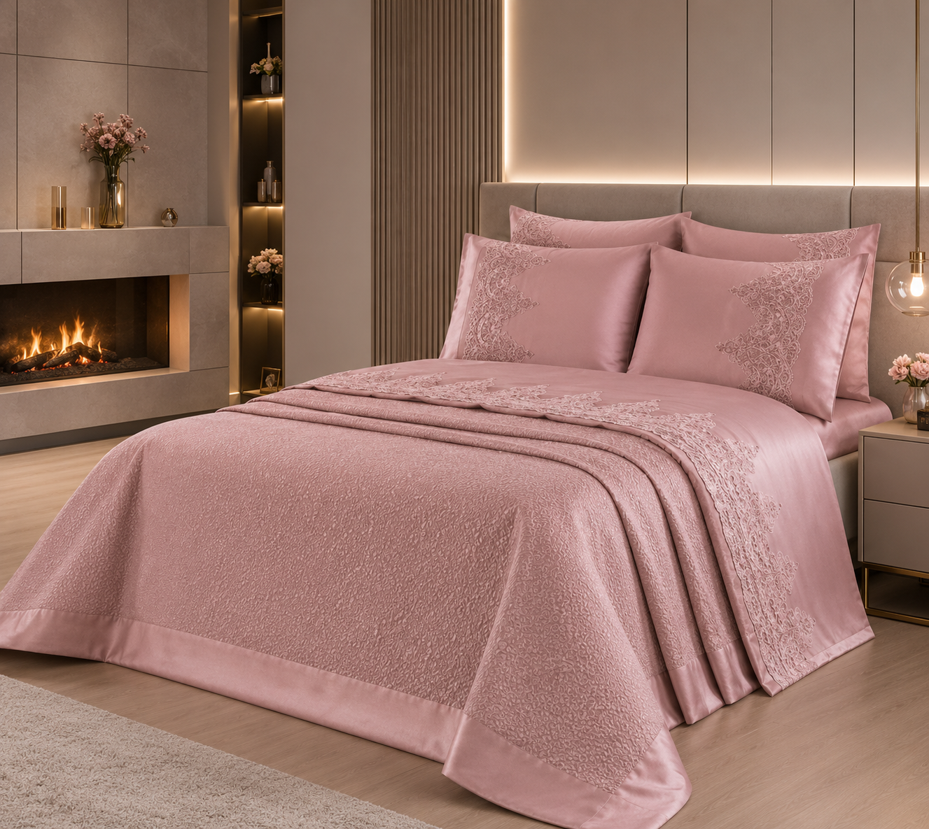 Parure de lit Selin 6 pièces