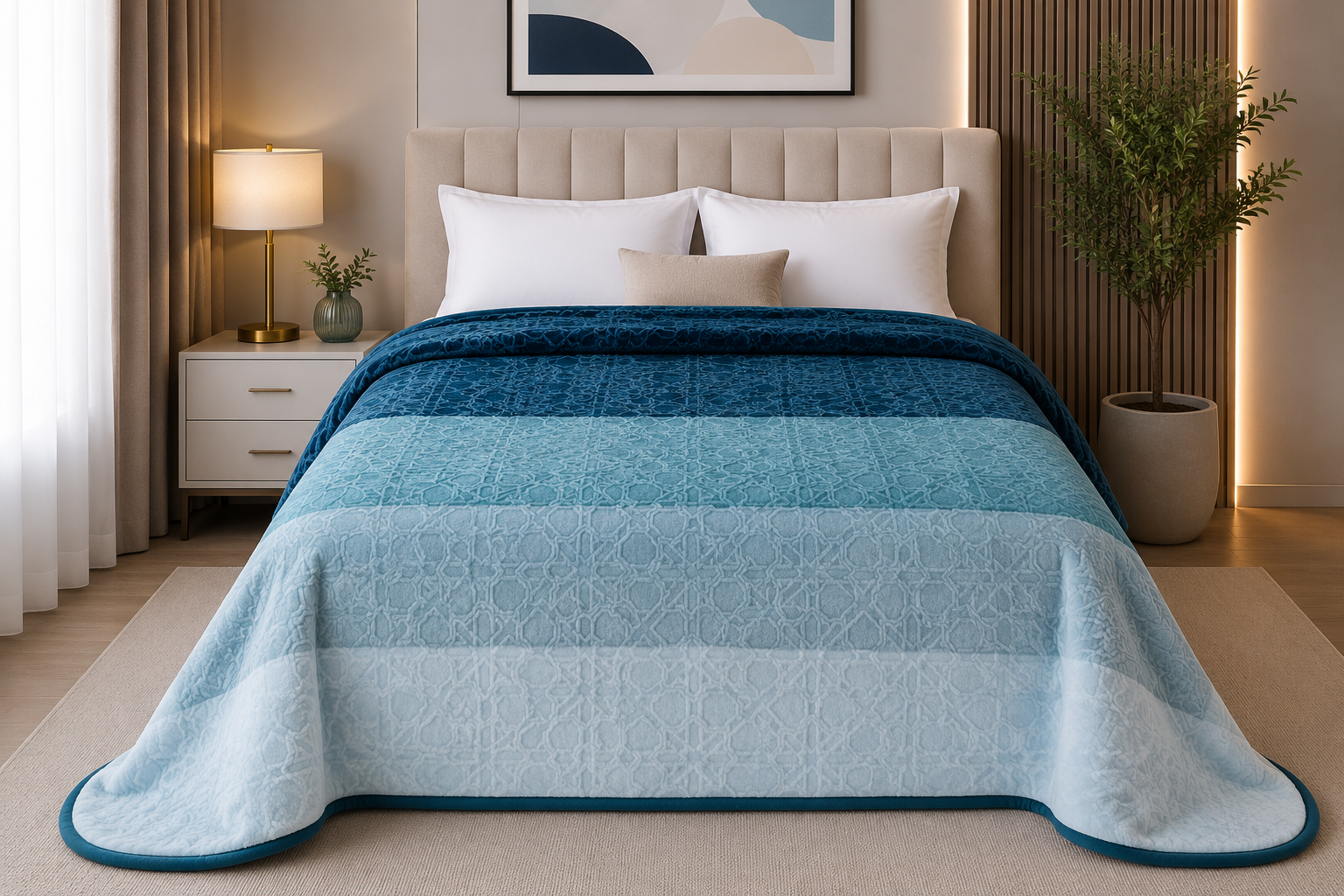 Couverture Golden Mora Bleu Dégradé – Golden Mora 2 places - 3kg-1