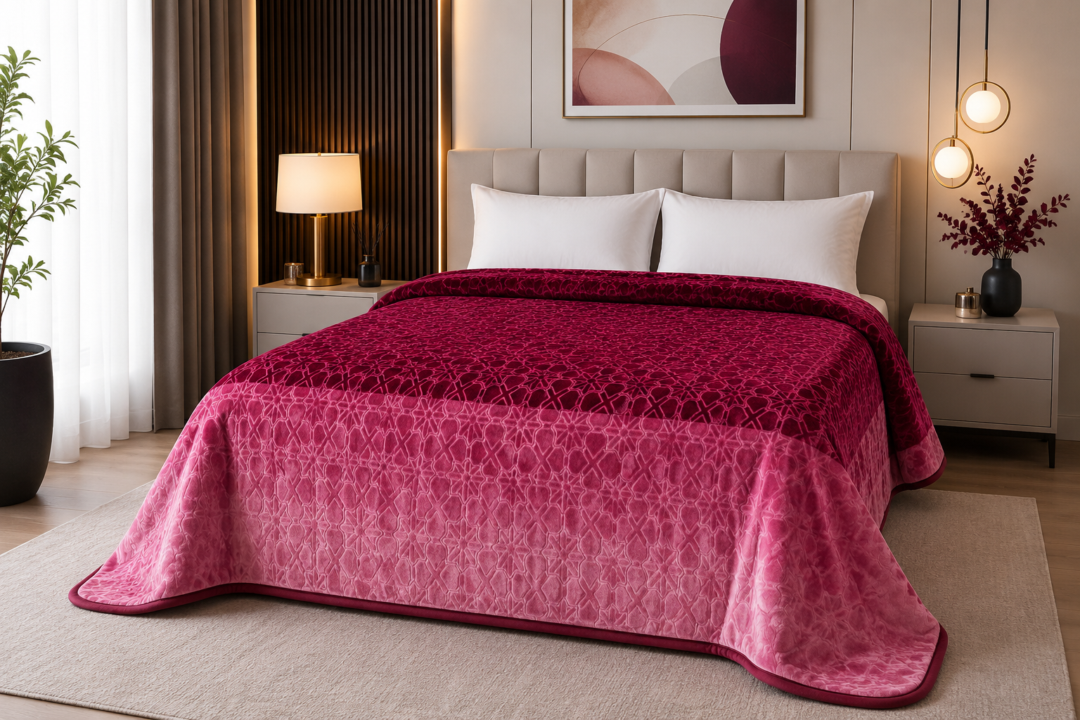 Couverture Golden Mora Rose Fuchsia – Golden Mora-1