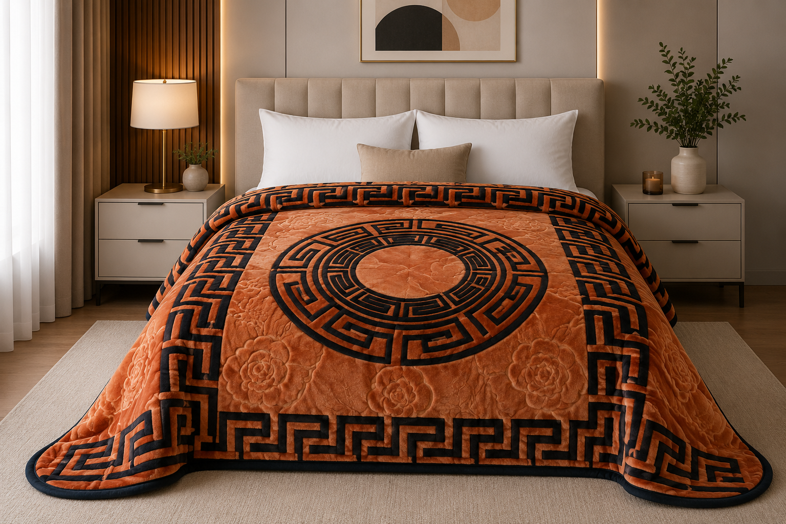 Couverture Golden Mora Camel Noir – Golden Mora-1