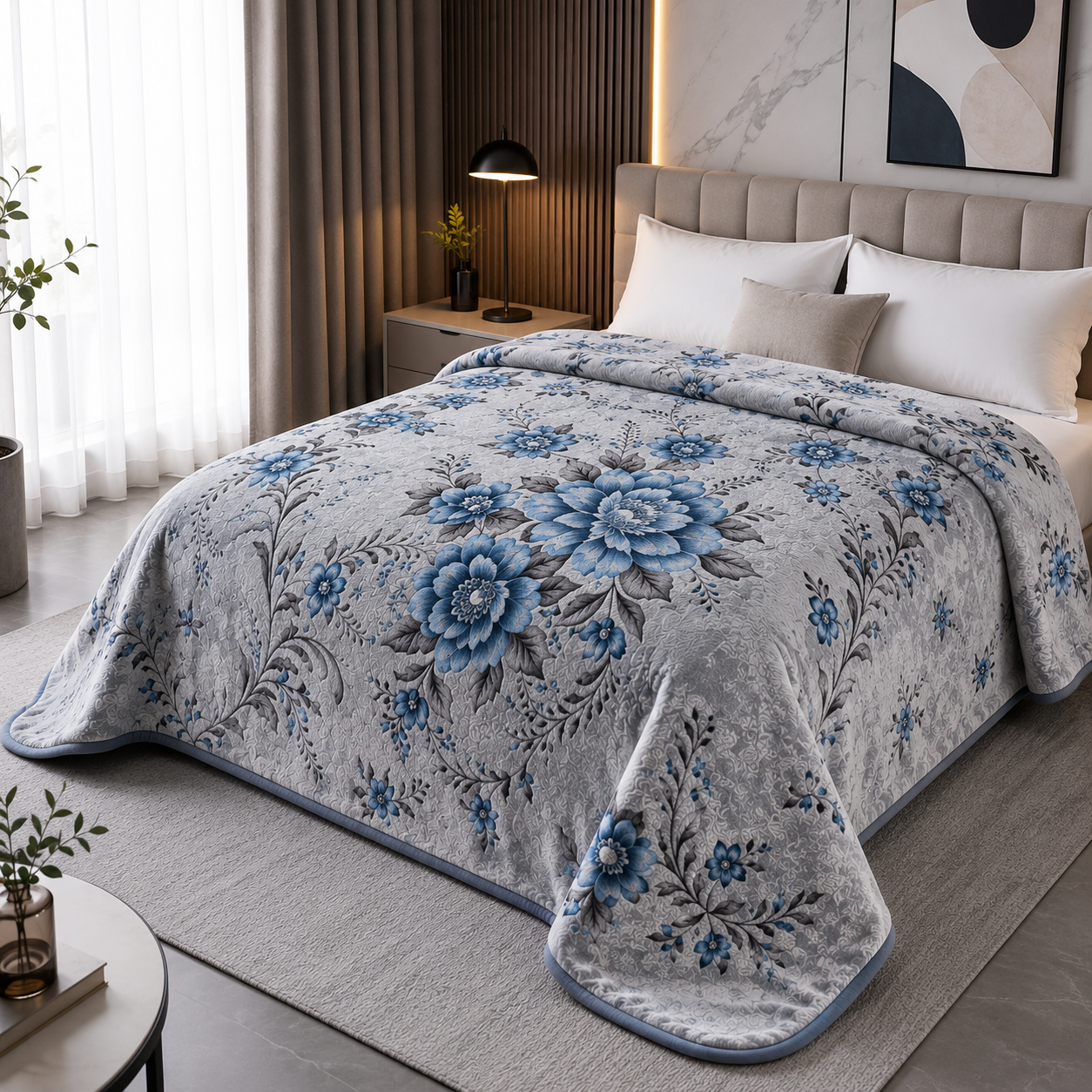 Couverture Golden Mora Fleur Bleue – Golden Mora