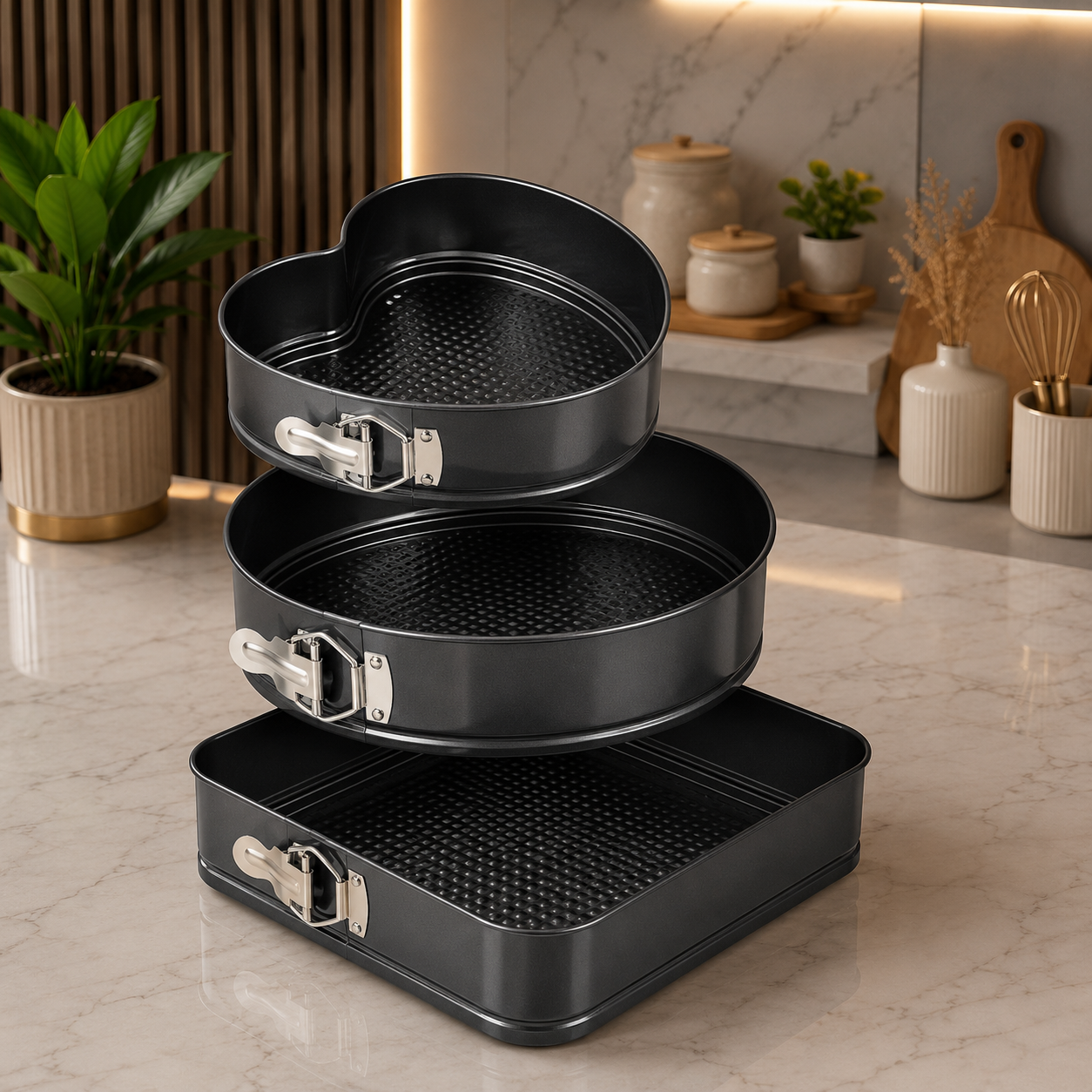 Moules à Gâteau Antiadhésifs – 3 PCS-1