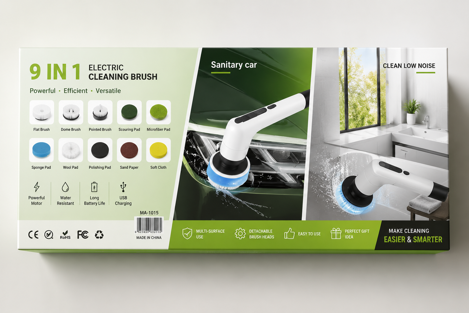 Brosse Électrique Nettoyage 9 en 1